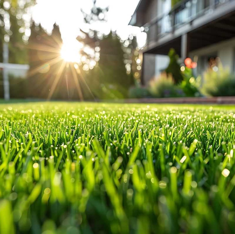 Maintain a well-cut, healthy grass